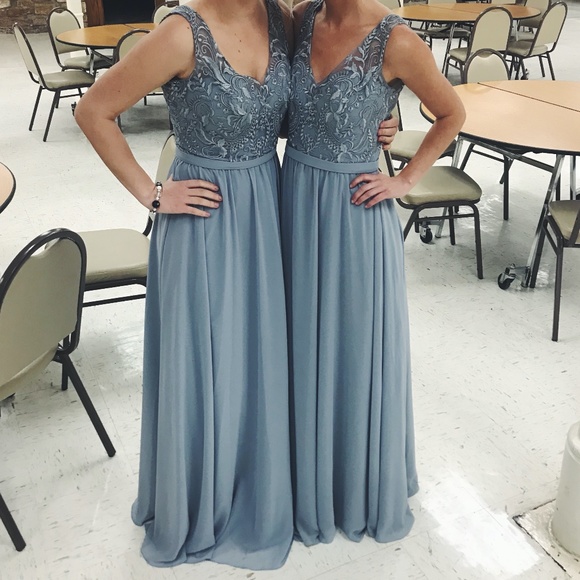 Kennedy Blue Wren Dress in Dove - Picture 2 of 3